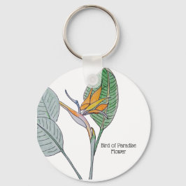 Strelitzia-blomma Nyckelring
