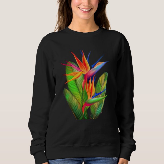 Strelitzia Paradisfågelblomma Tröja (Framsida)
