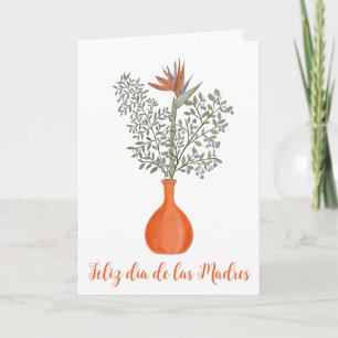 Strelitzia reginae, spanska Lycklig Mor Kort