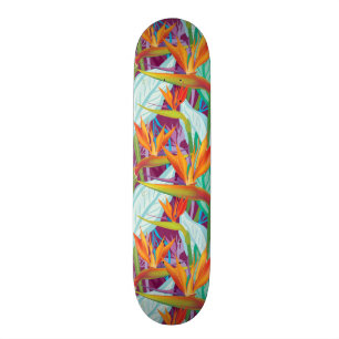 Strelitziamönster Skateboard Bräda 20,5 Cm