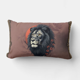 Strength and delicacy united, a black lion lumbarkudde