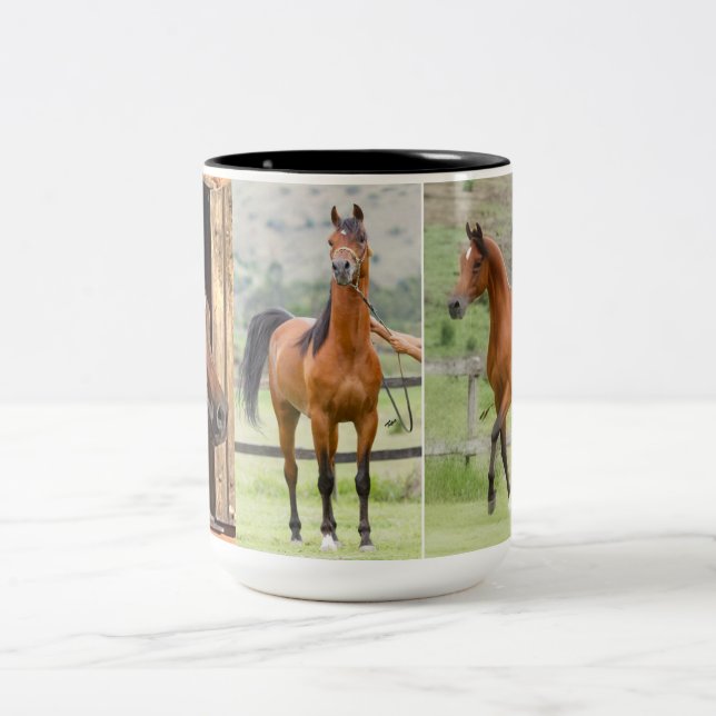 Strength, Courage and Power Två-Tonad Mugg (Center)