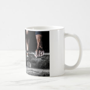 Strength Fitness Weightlyftande Barbell Gym Kaffemugg