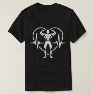 Strength Heartbeat Gym Motivation T Shirt