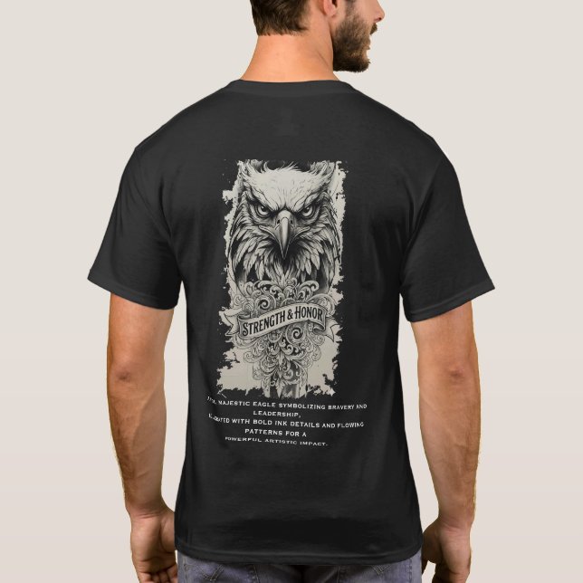 strength  & honor t shirt (Baksida)