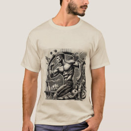 Strength Mode: Athletic Energy Design T Shirt