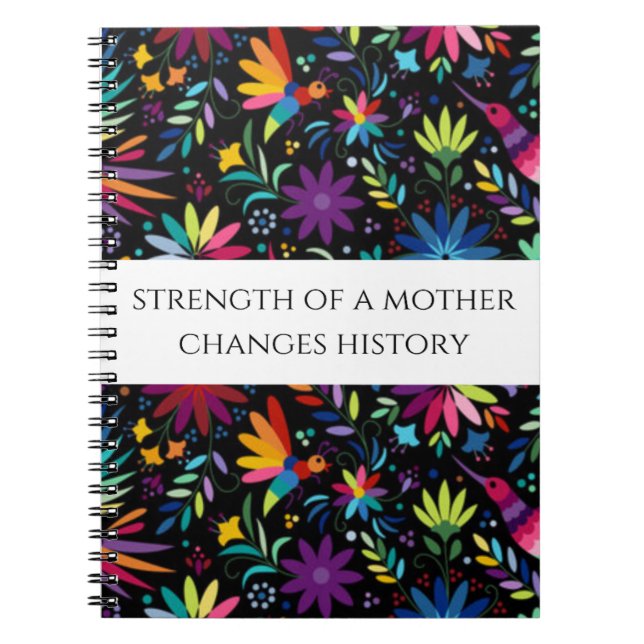 "Strength of a Mother" - Journal/Notebook Anteckningsbok (Framsidan)