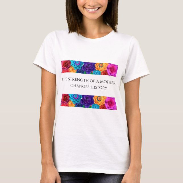 Strength of a Mother Women's Basic T-Shirt (Framsida)