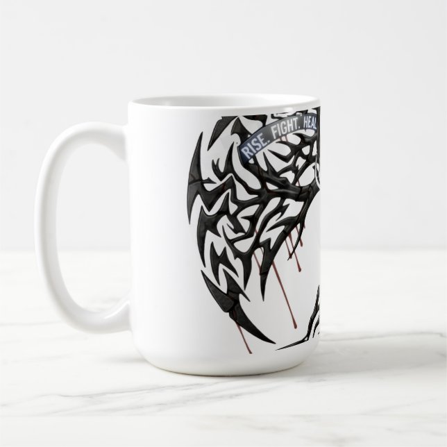 Strength Through Pain – Motivational Quote Drinkin Kaffemugg (Vänster)