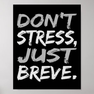 Stressa inte bara andas Dyslexia Awareness Silver Poster