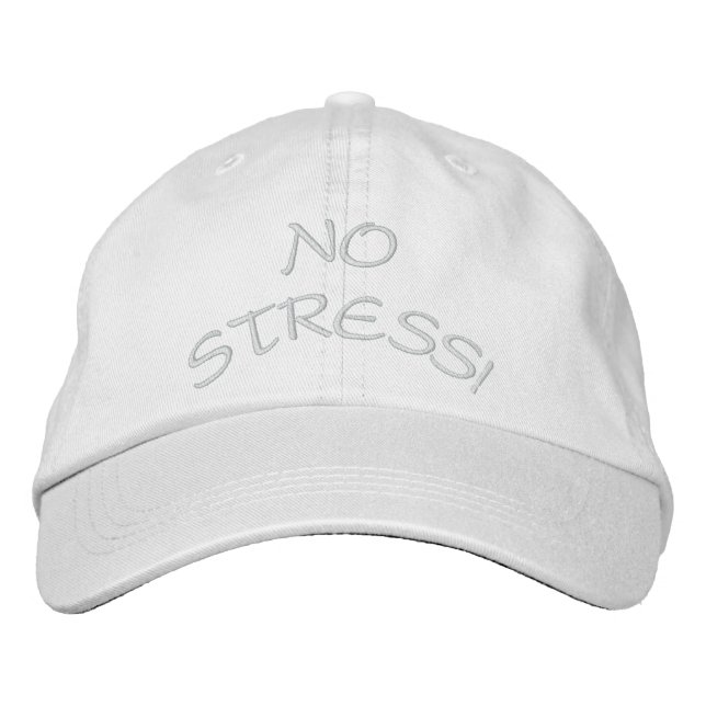 STRESSA INTE! BRODERAD KEPS (Framsida)