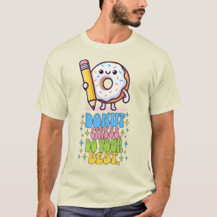 Stressa inte din bästa testdag för retro-lärare t shirt