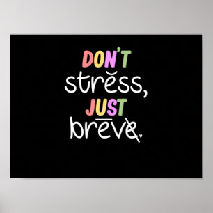 Stressa inte Dyslexia Awareness Disability Poster