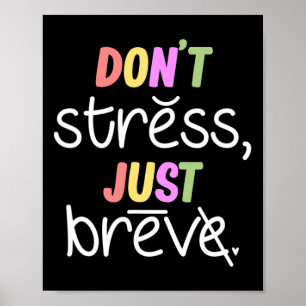 Stressa inte Dyslexia Awareness Disability Therapi Poster