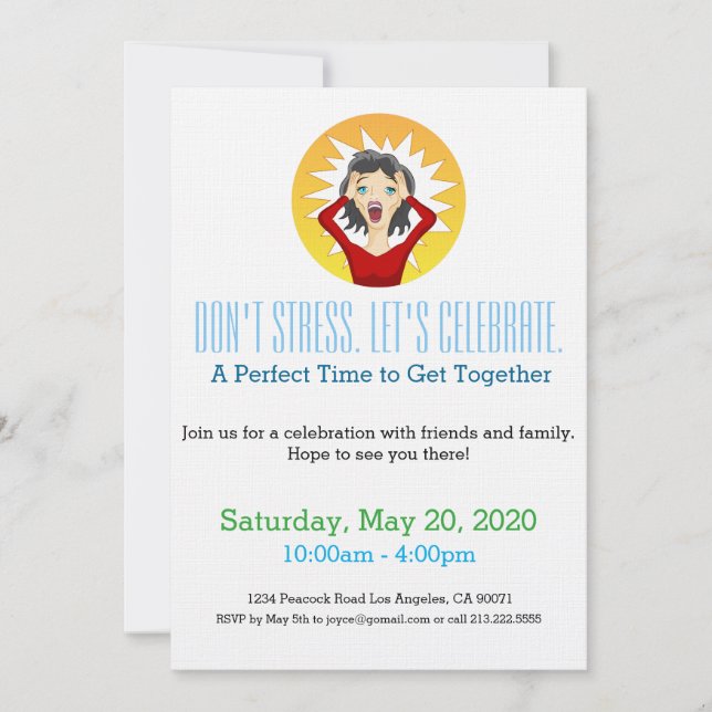 Stressa inte inbjudan till sista minuterspart (Framsida)