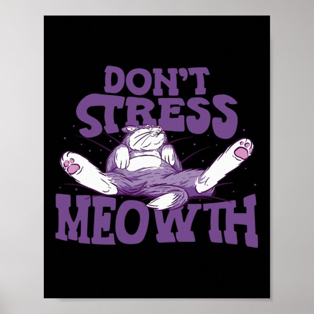Stressa inte Meowth National Stressa Awareness Mon Poster (Framsidan)