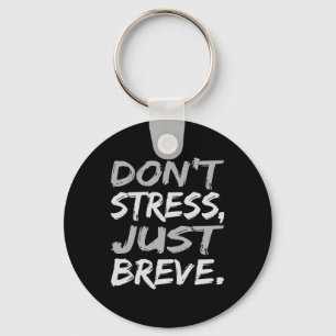 Stressa just Breve Dyslexia Awareness Silver Graph Nyckelring
