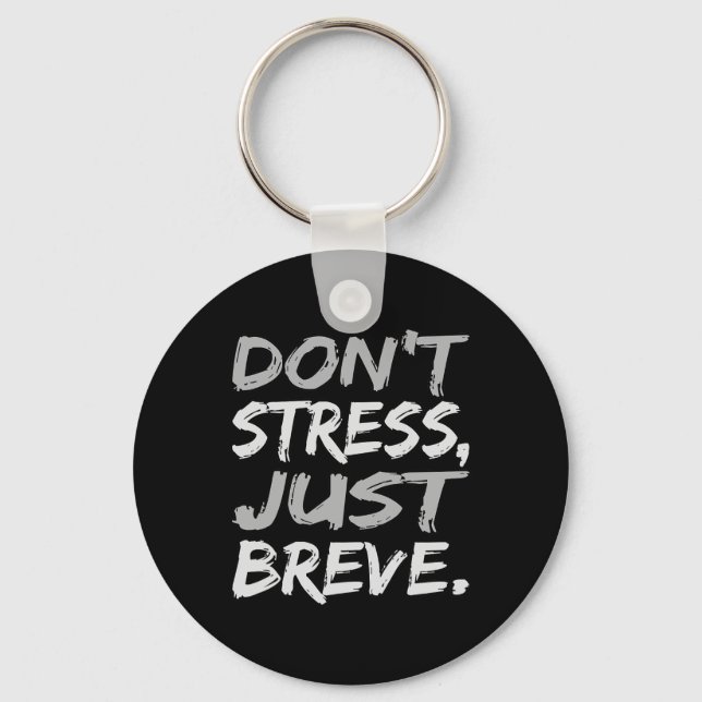 Stressa just Breve Dyslexia Awareness Silver Graph Nyckelring (Framsida)