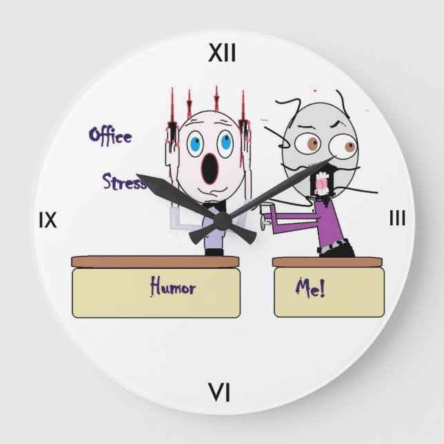 Stressa-klocka för kontoret stor klocka (Framsida)