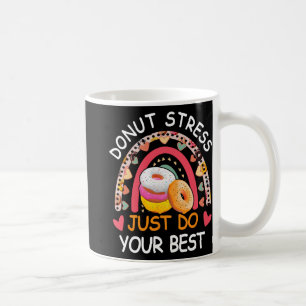 Stressa precis Do Ur Best Sten under testdagslärar Kaffemugg