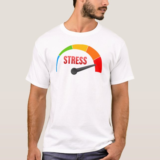 stressa skjorta - gasmätaren ur tålamodet t shirt (Framsida)
