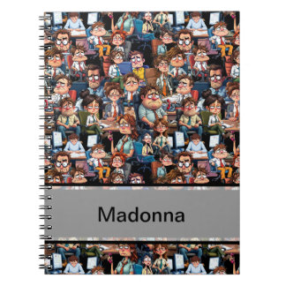 Stressa svart arbete anteckningsbok