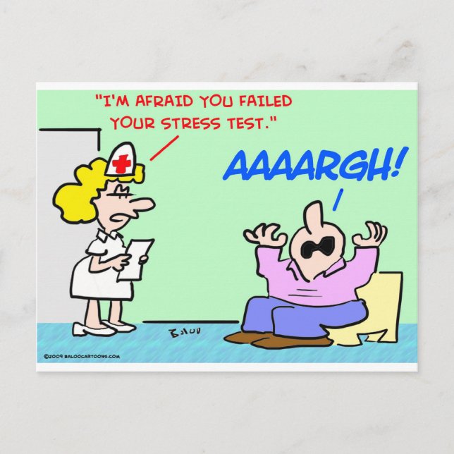 stressa test i närheten vykort (Framsida)