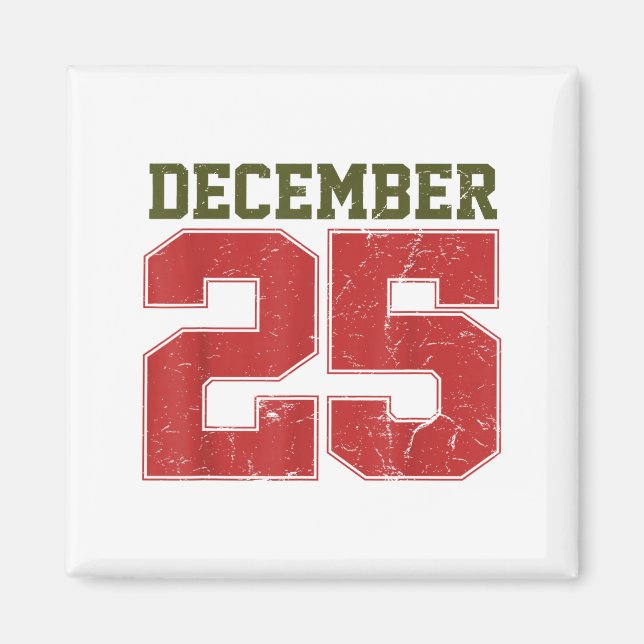 Stressad 25 december magnet (Framsidan)