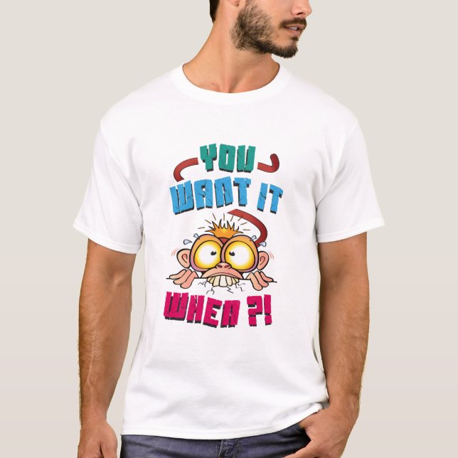 Stressad apa t-shirt (Framsida)
