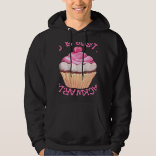 Stressad är bara efterrätter baklänges Cupcake Hoodie