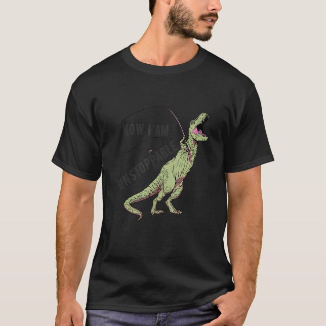 Stressad Fiskande Trex Citat Fiskare T Shirt (Framsida)