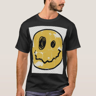 Stressad Glitch Smiley Face T-Shirt