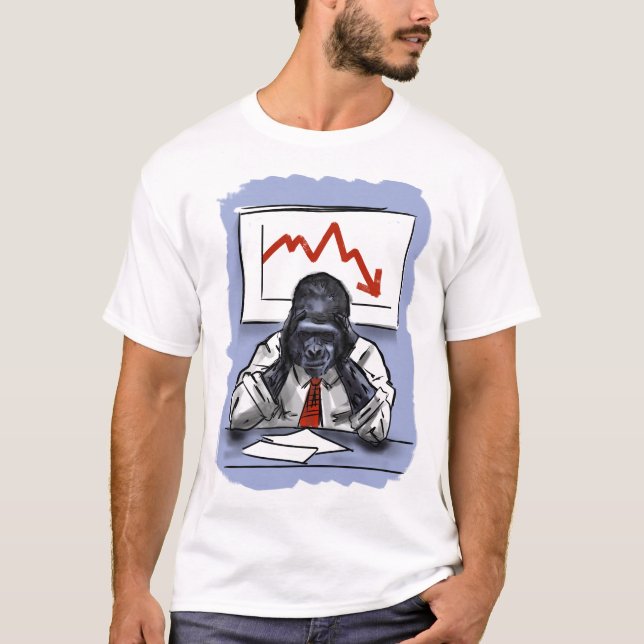Stressad gorilla - T-tröja Tee (Framsida)