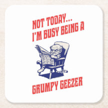 Stressad Grinig Gubbe