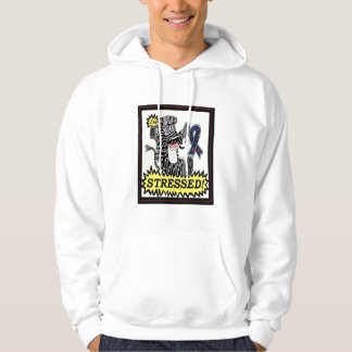 Stressad sebra hoodie