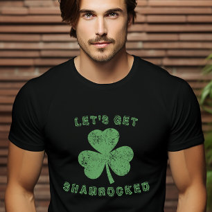 Stressad Shamrockad St. Patricks Dag T Shirt