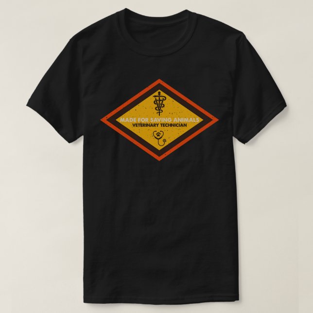Stressad Tillverkad För Att Rädda Djur T Shirt (Design framsida)