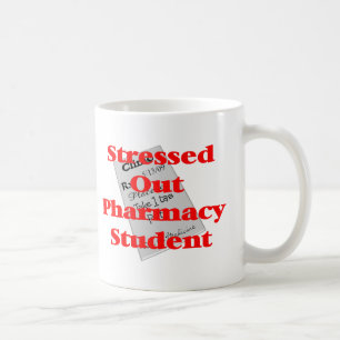 stressad ut apotekstudent kaffemugg