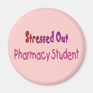 Stressad ut apotekstudent magnet
