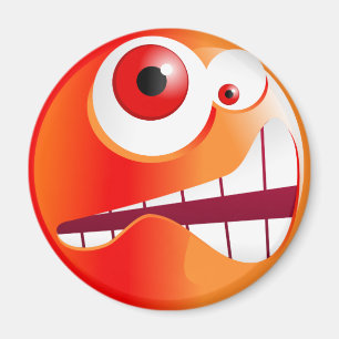 Stressade Smilie Magnet