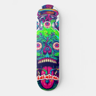 Stressat av skadlig Grönt Mini Skateboard Bräda 18,5 Cm