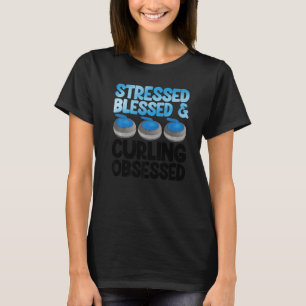 Stressat Blad & Curling Manar Världsmästare Cu T Shirt