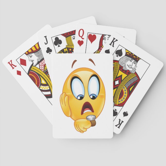 Stressat Emoji Casinokort (Baksidan)