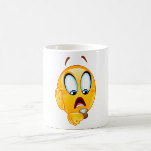 Stressat Emoji-kaffe Mugg