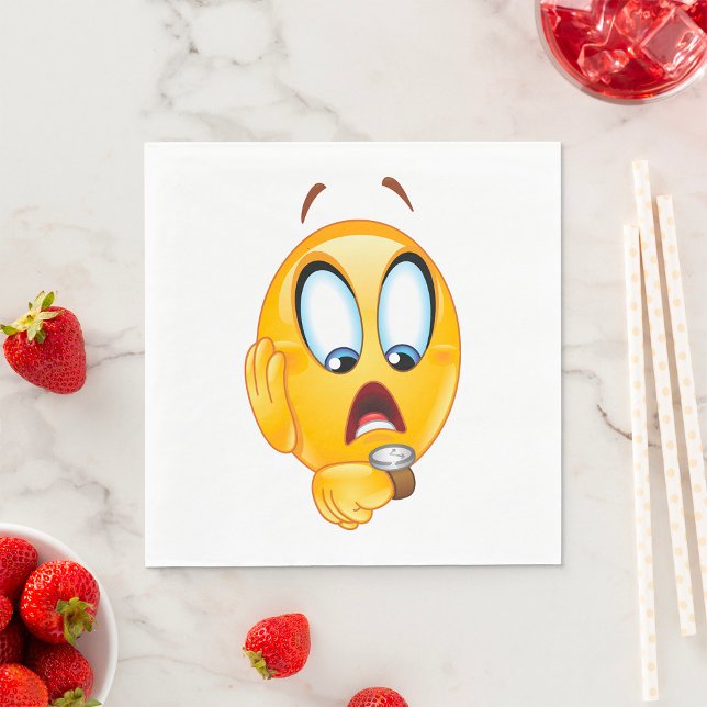 Stressat Emoji Napkins Pappersservett (Skapare uppladdad)