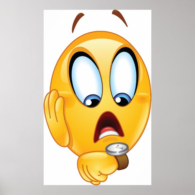 Stressat Emoji-Poster Poster (Framsidan)