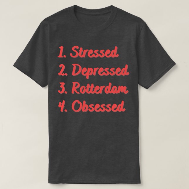 Stressat nedsänkt Rotterdam T Shirt (Design framsida)