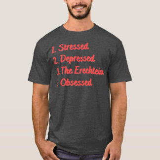 Stressat nedtryckt Erechteion-besatthet T Shirt