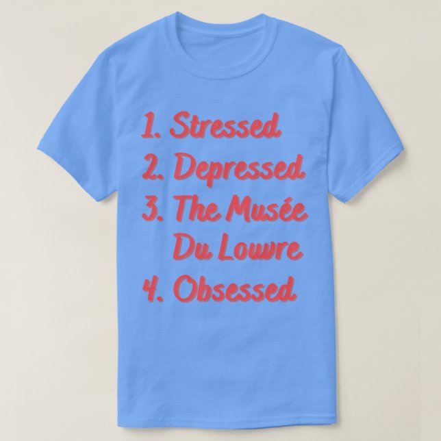 Stressat nedtryckt i lusturgen t shirt (Design framsida)
