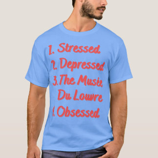 Stressat nedtryckt i lusturgen t shirt